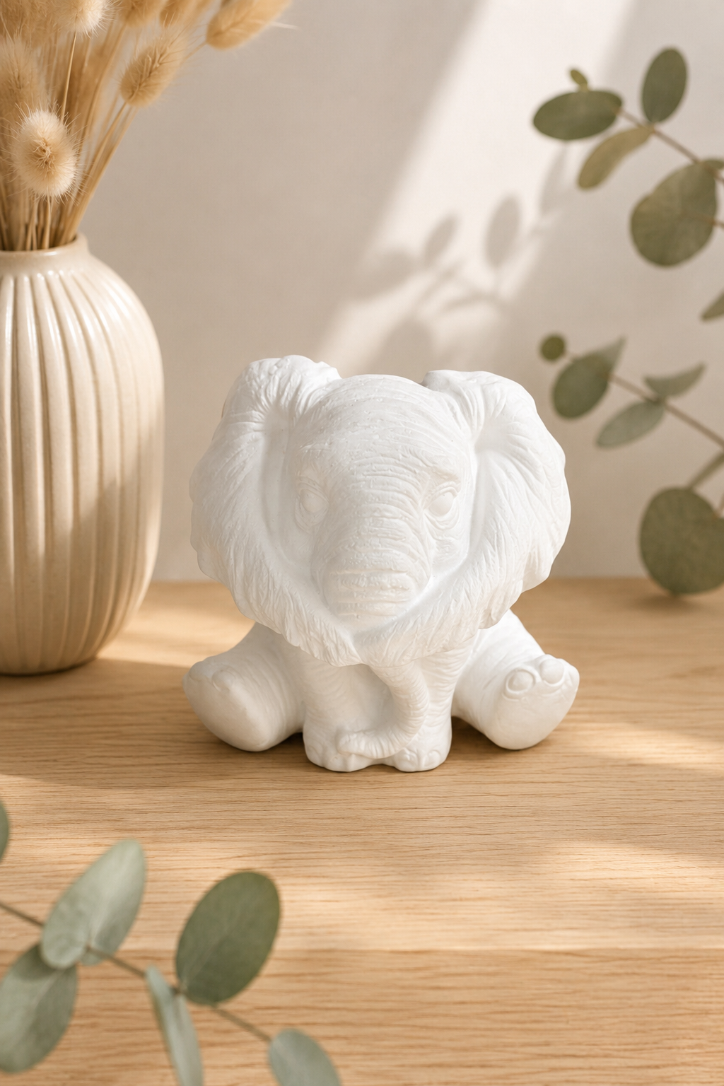 Petite statuette éléphant artisanale personnalisable
