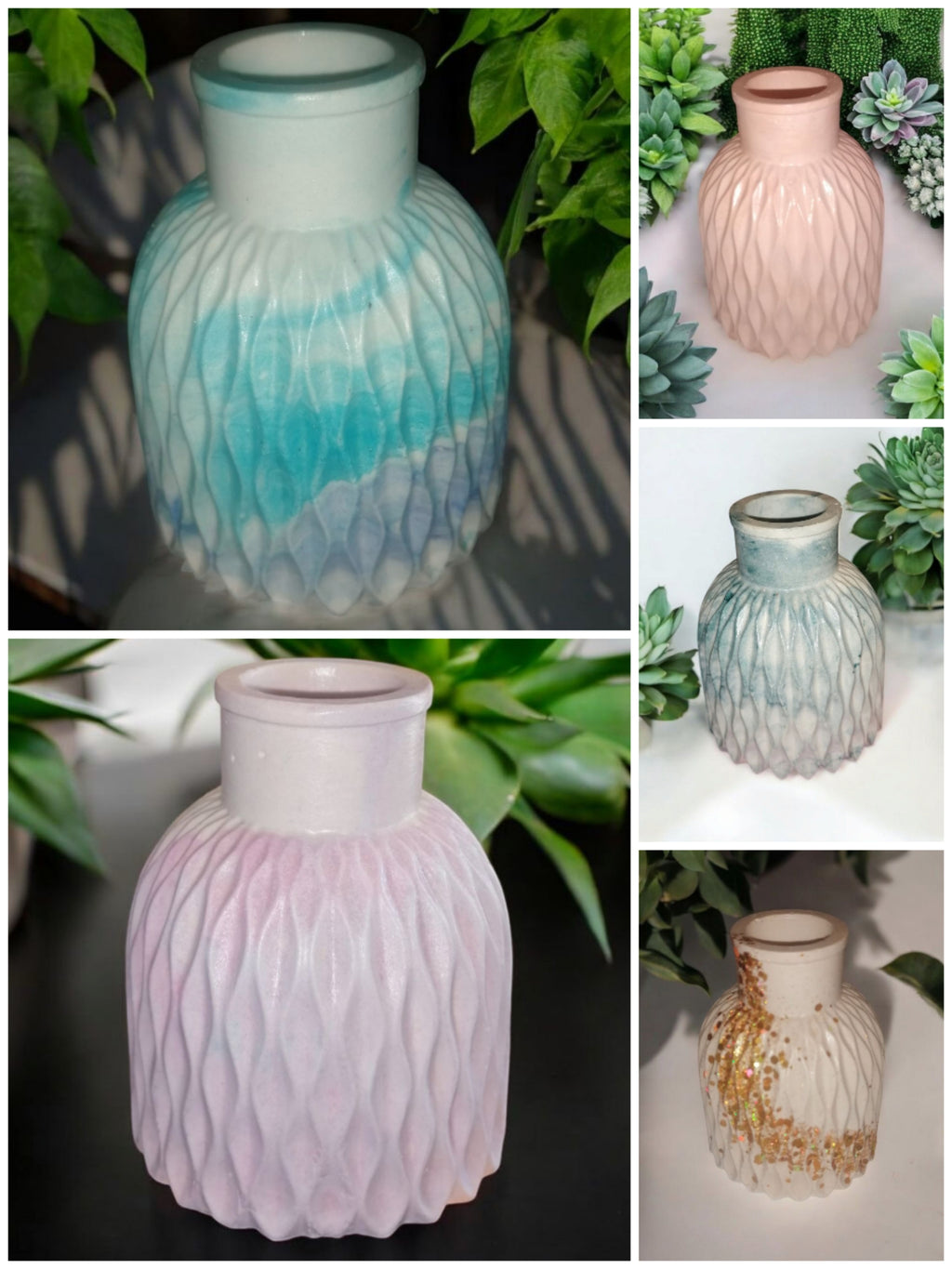 Vase pour fleurs séchées ou artisanales, personnalisable